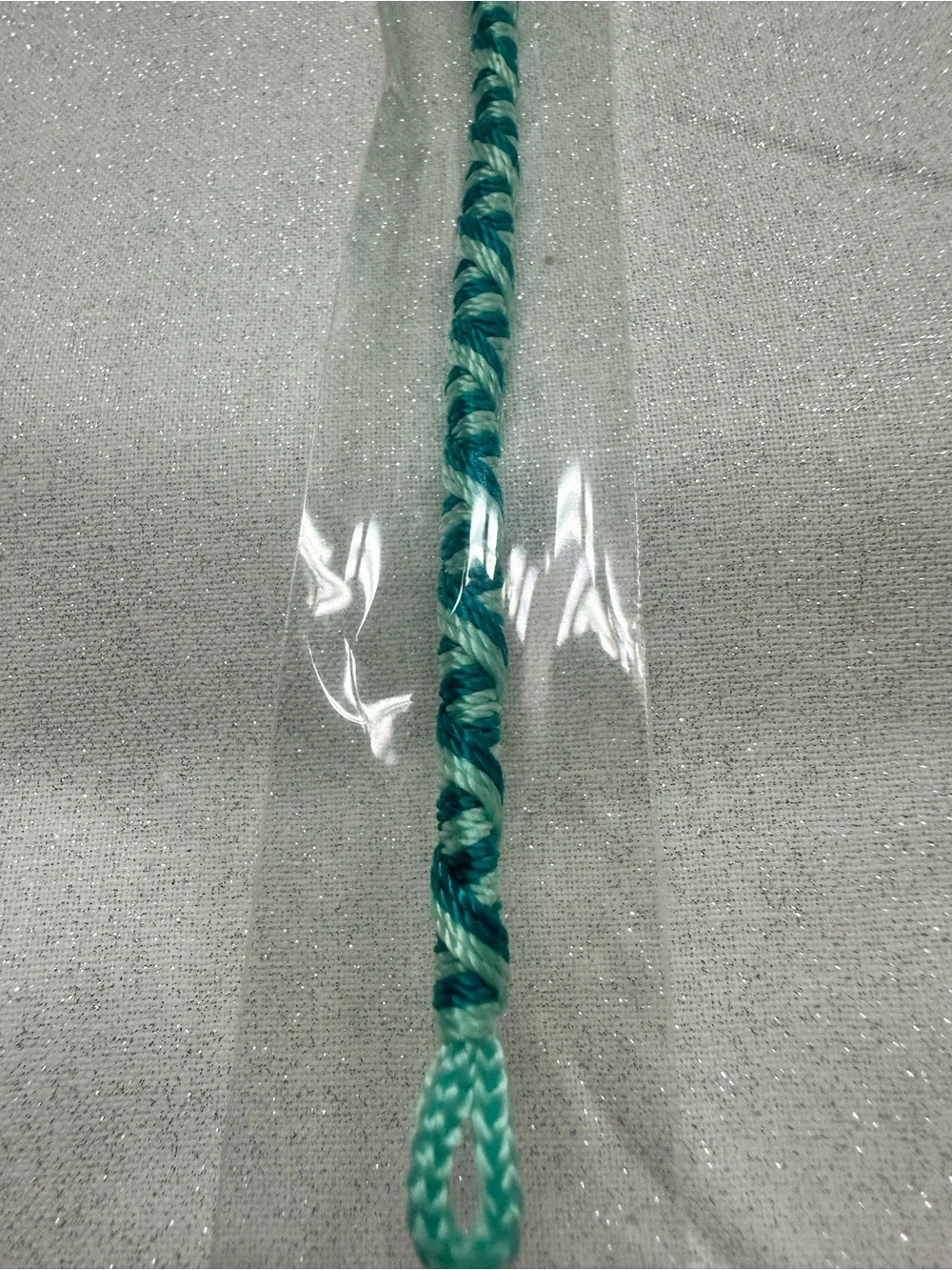 Kids Teal Braided Friendship Bracelet - Brand